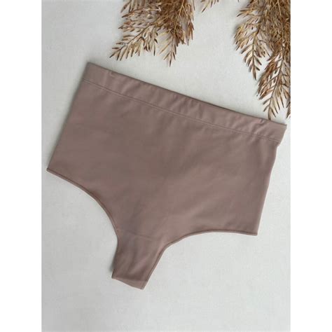 Calcinha Alta De Compressao Pos Parto Fio Duplo Nude NY Divinah Store