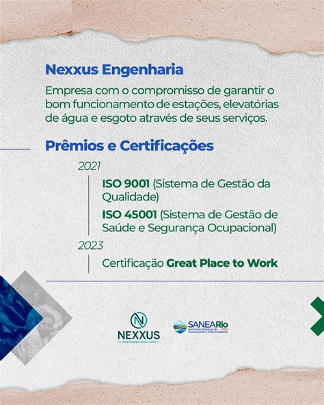 Nexxus Patrocinadora Do Sanea Rio Abes Rio