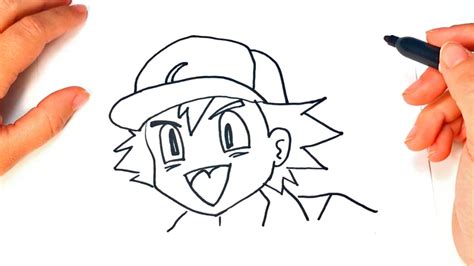 Comment Dessiner Ash Ketchum Ash De Pokemon Draw Tutoriel