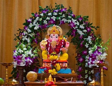 Ganesh festival decoration ideas at home - moonsapje