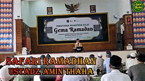 Safari Ramadhan Ustadz Amin Thaha Tausiyah Di Lapas Paledang Bogor