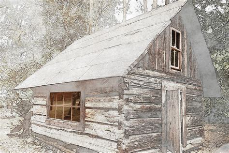 Abandoned Old Wooden House Cabin In The Woods Photograph By Robert Chlopas