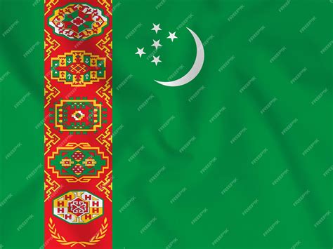 premium photo turkmenistan country flag hd background