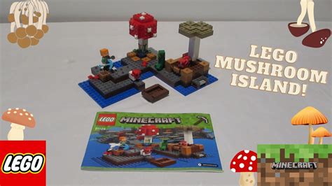 LEGO STOPMOTION Building The Lego Minecraft Mushroom Island Set