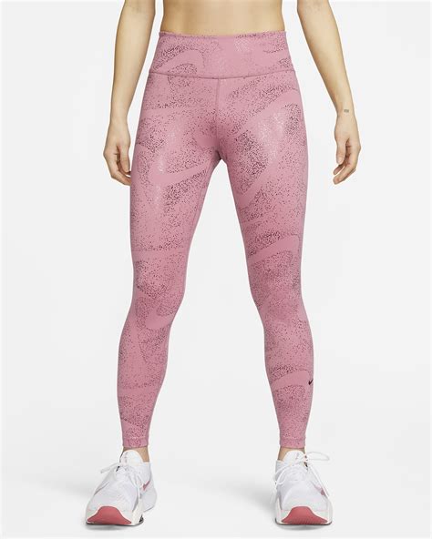 Nike One Womens Mid Rise Printed Leggings Nike Id