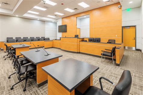 Davidson County Courthouse Courtroom Attorney Tables Barnhill