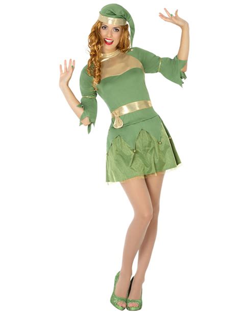 Costume Elfo Verde Donna Natale Costumi Adulti E Vestiti Di Carnevale