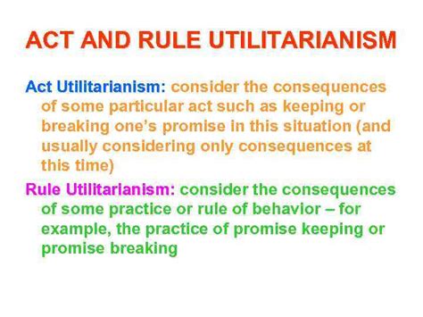 Act Utilitarianism Definition Ethics