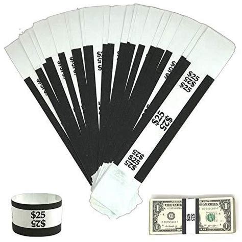 Money Bands Currency Sleeves Straps Made In USA Pack Of 330 For 25