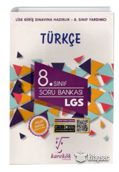 8 Sınıf LGS Türkçe Soru Bankası Karekök Yayınları 9786052247570