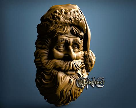 Santa Claus 3d Stl Model 11526 Cnc Planet Art