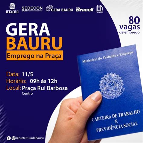 Gera Bauru Emprego Na Pra A E Empresas Parceiras Oferecem Vagas De