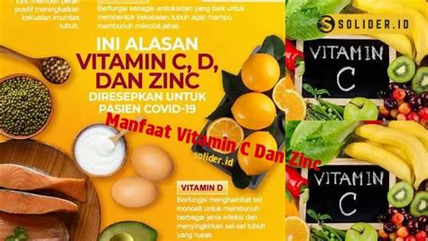 Ungkap Manfaat Vitamin C Dan Zinc Yang Jarang Diketahui Solider