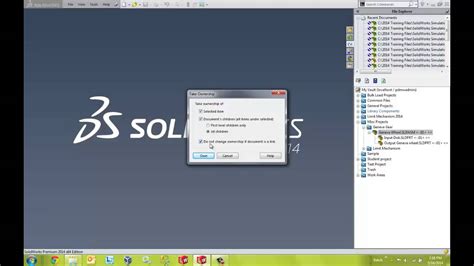 Solidworks Workgroup Pdm How To Change Projects Of Files Youtube