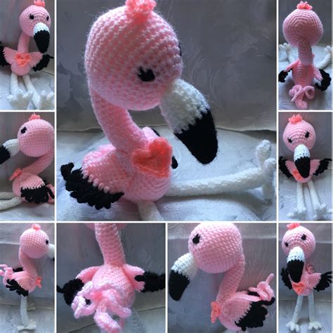 Crochet Pink Flamingo Pattern Free Link Beejui Creations