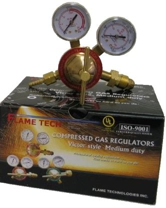 Flametech Victor Medium Duty Acetylene Regulator Gopher Industrial