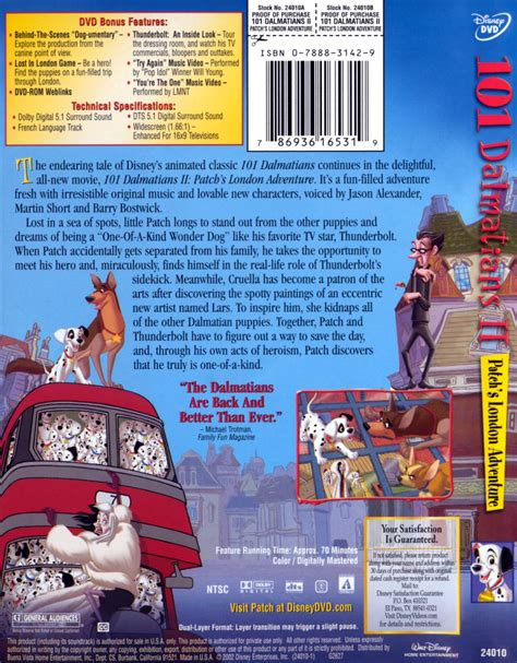 101 Dalmatians Ii Patchs London Adventure Films Tv Shows And