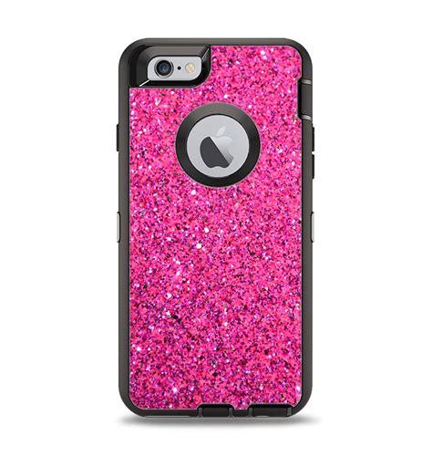 The Pink Sparkly Glitter Ultra Metallic Apple Iphone 6 Otterbox Defend