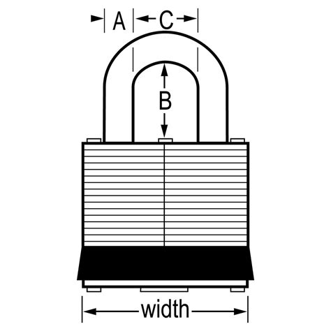 8LJ Laminated Padlocks Master Lock