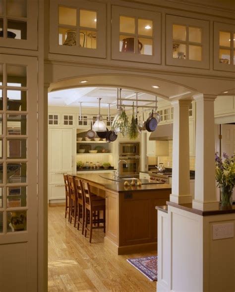 Arched Entryway And Display Cabinets