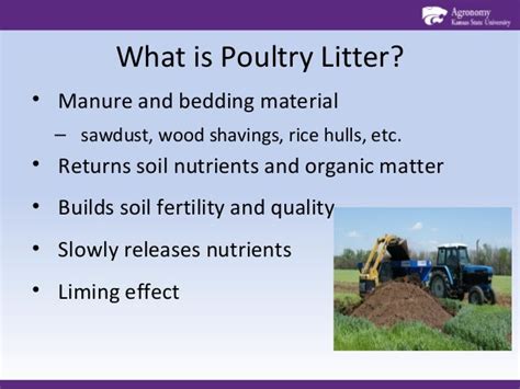 Poultry Litter as Fertilizer Source