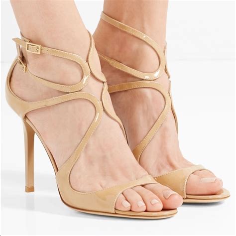 Jimmy Choo Shoes Jimmy Choo Nude Lang Sandals Poshmark