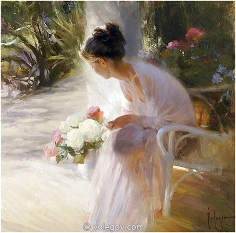 SUNNY SILENCE Painting Pictures On Volegov Painting Female Art