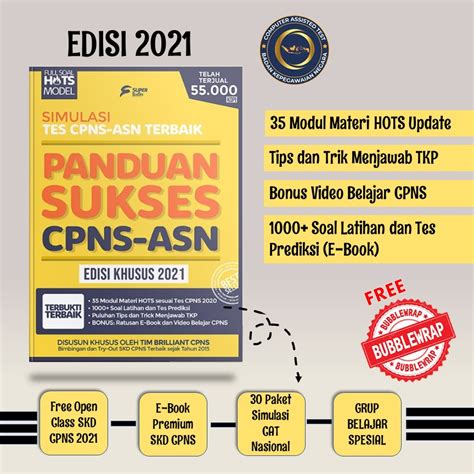 Jual Panduan Sukses Cpns Asn Ujian Cpns Skd Kedinasan Edisi