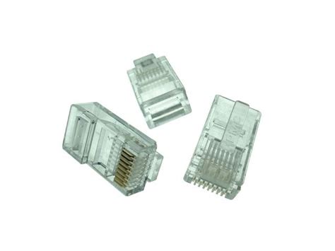 Conector Macho Rj Vias Mic Solido Cat E Pacote