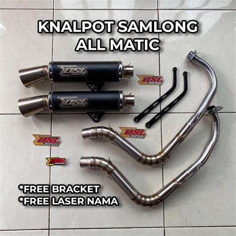 Jual Knalpot Samlong Dsl Muffler All Matic Vario Nmax Aerox Beat Mio