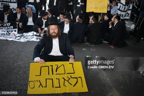 867 Ultra Orthodox Jews Protest Against Military Conscription In Israel