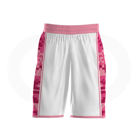 Breast Cancer Awareness Basketball Shorts White Wooter