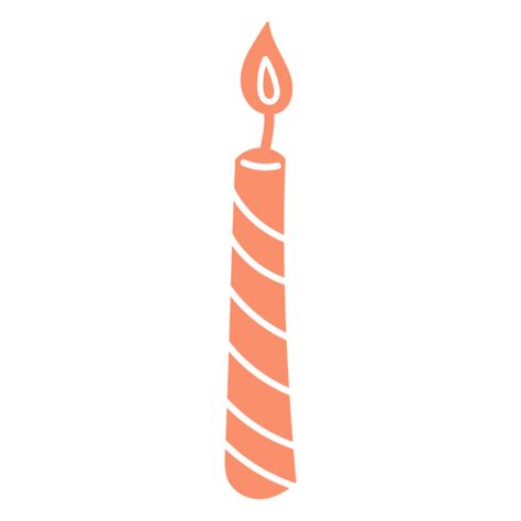 Diseño Png Y Svg De Vela Para Pastel De Cumpleaños Para Camisetas