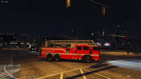 Firetruck Paintjob LAFD Ladder GTA 5 Mods