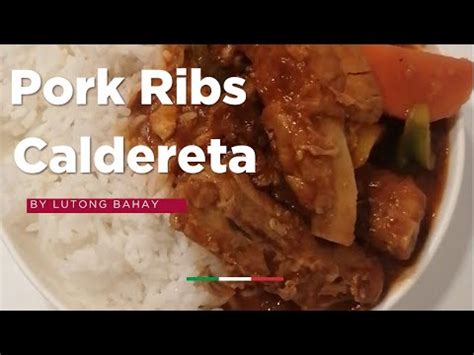 Pork Ribs Caldereta Youtube