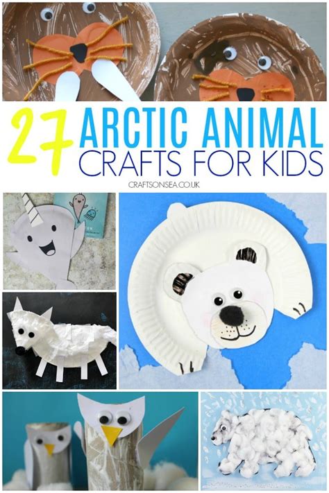 arctic animals toddler art Polar bear fork crafts gluedtomycraftsblog ...