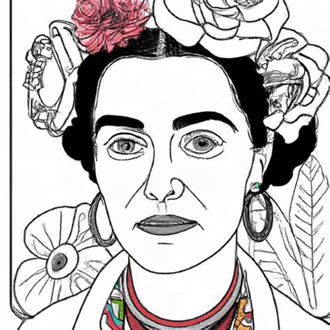 Desenhos De Frida Kahlo Para Imprimir E Colorir Pintar