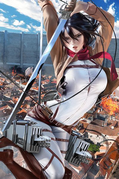 Mikasa Ackerman Attack On Titan Mobile Wallpaper By Zumidraws