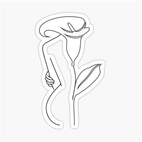 Nude Women Body Nymph Line Art Sticker For Sale By Hermindspeaks