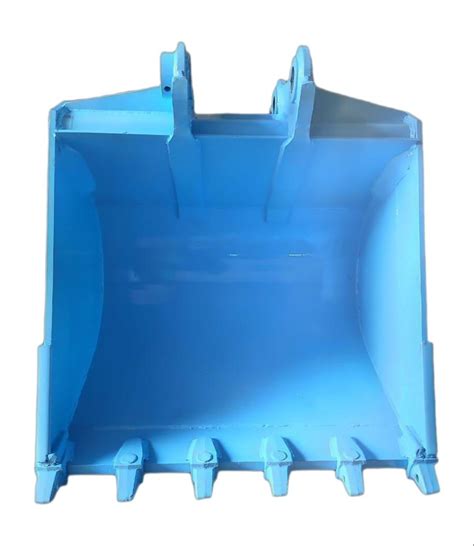 Mild Steel Bottom Blue Excavator Earthmoving Bucket Kg Capacity