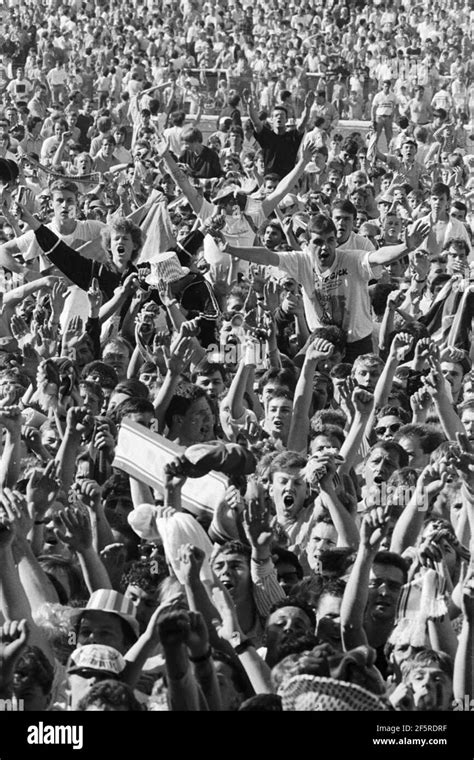 PORTSMOUTH FC, POMPEY, FANS CELEBRATE PROMOTION 1983 PIC MIKE WALKER Stock Photo - Alamy