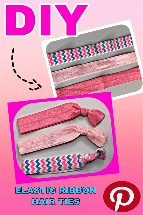 Elastic Ribbon Hair Tie Diy Diy Elastic Elastic Ribbon Ribbon