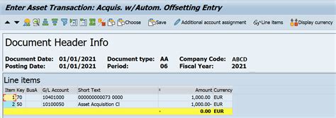 How To Perform Asset Acquisition In Sap Using T Code Abzon