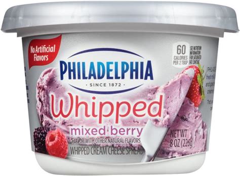 Philadelphia Whipped Mixed Berry Cream Cheese Spread Hy Vee Aisles Online Grocery Shopping