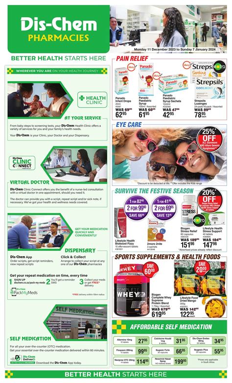 Dis Chem Promotional Leaflet Valid From 1112 To 0701 Page Nb 1