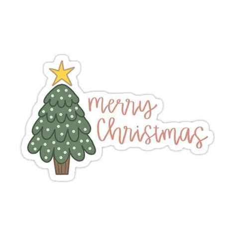 Merry Christmas Sticker By Kaley Hoggle