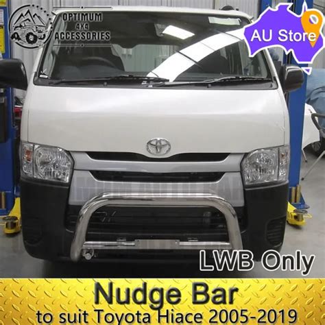 Stainless Steel Nudge Bar To Suit Toyota Hiace Lwb Only Eur