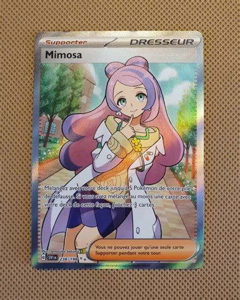 Carte Pok Mon Mimosa Full Art Secr Te Carlate Violet Fr Neuf