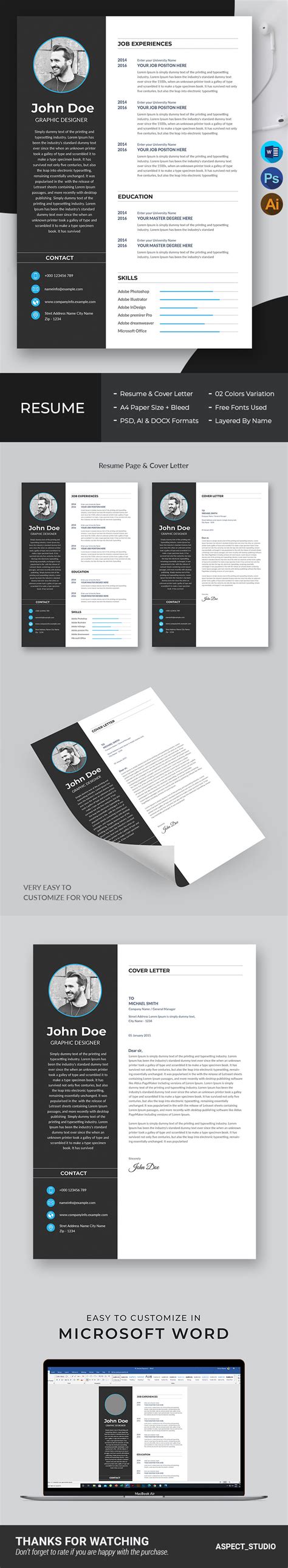 John Doe Resumecv Template Resume Template Templatemonster