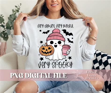 Pink Halloween Png Very Demure Spooky Season Png Trendy Pumpkin Season